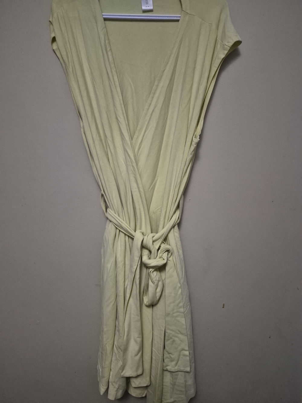 Smash + Tess Pale Yellow Wrap Dress